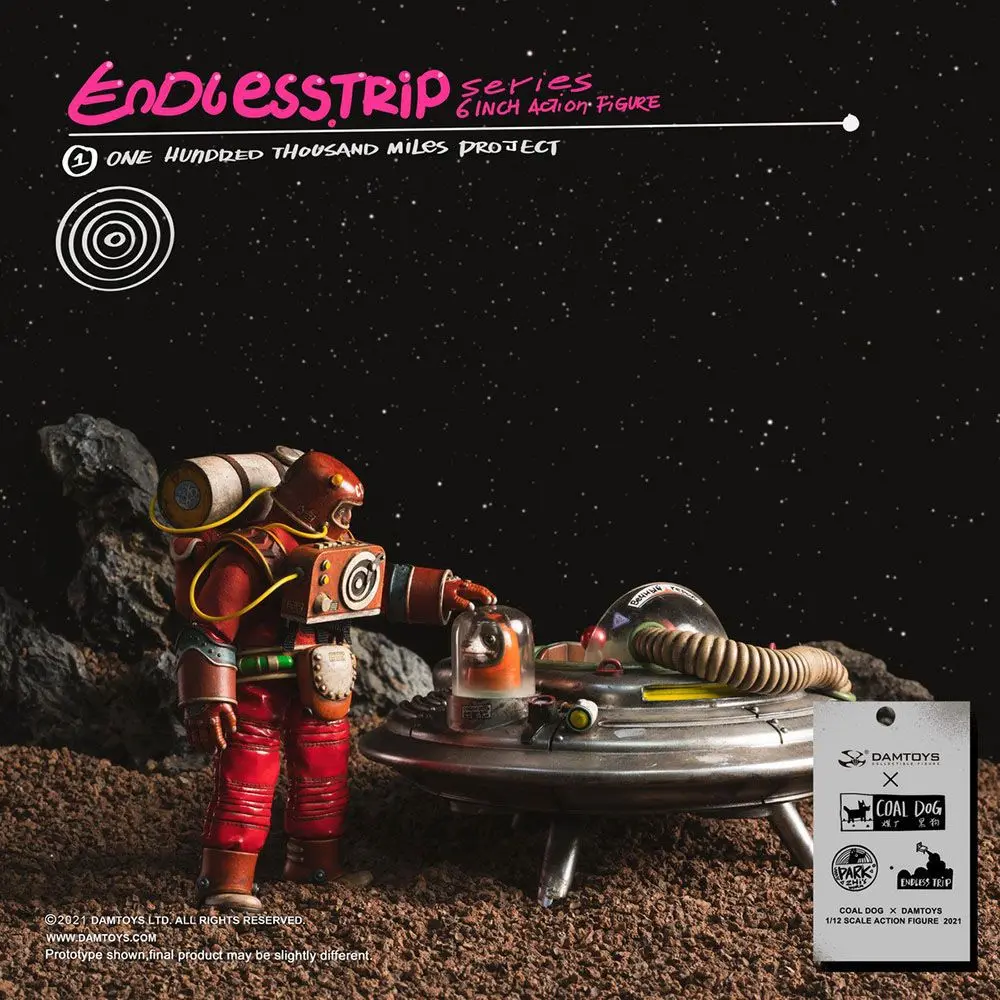 Coal Dog Endlesstrip Series Action Figure One Hundred Thousand Miles Project 15 cm product photo