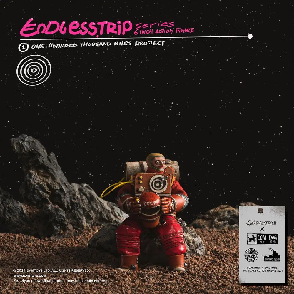Coal Dog Endlesstrip Series Action Figure One Hundred Thousand Miles Project 15 cm product photo