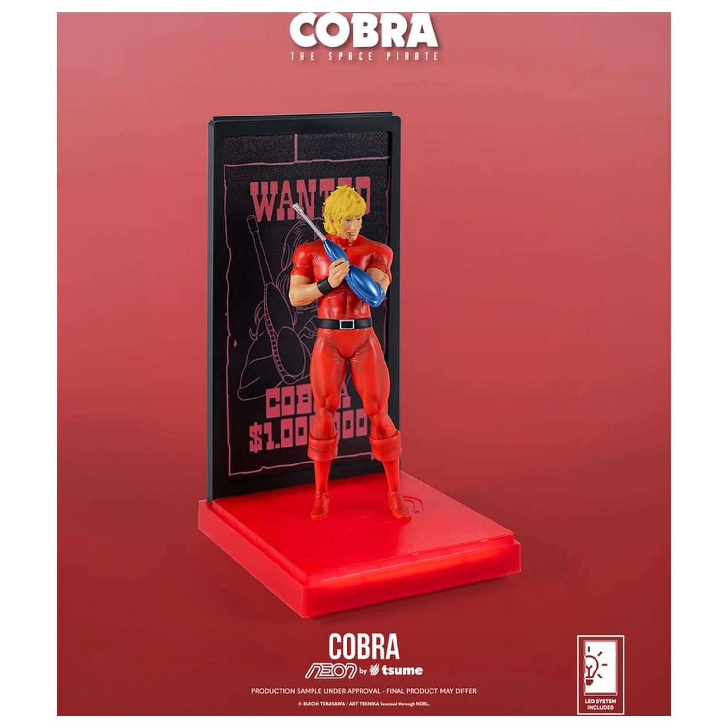 Cobra Neon Figure 1/9 Cobra The Space Pirate 20 cm product photo