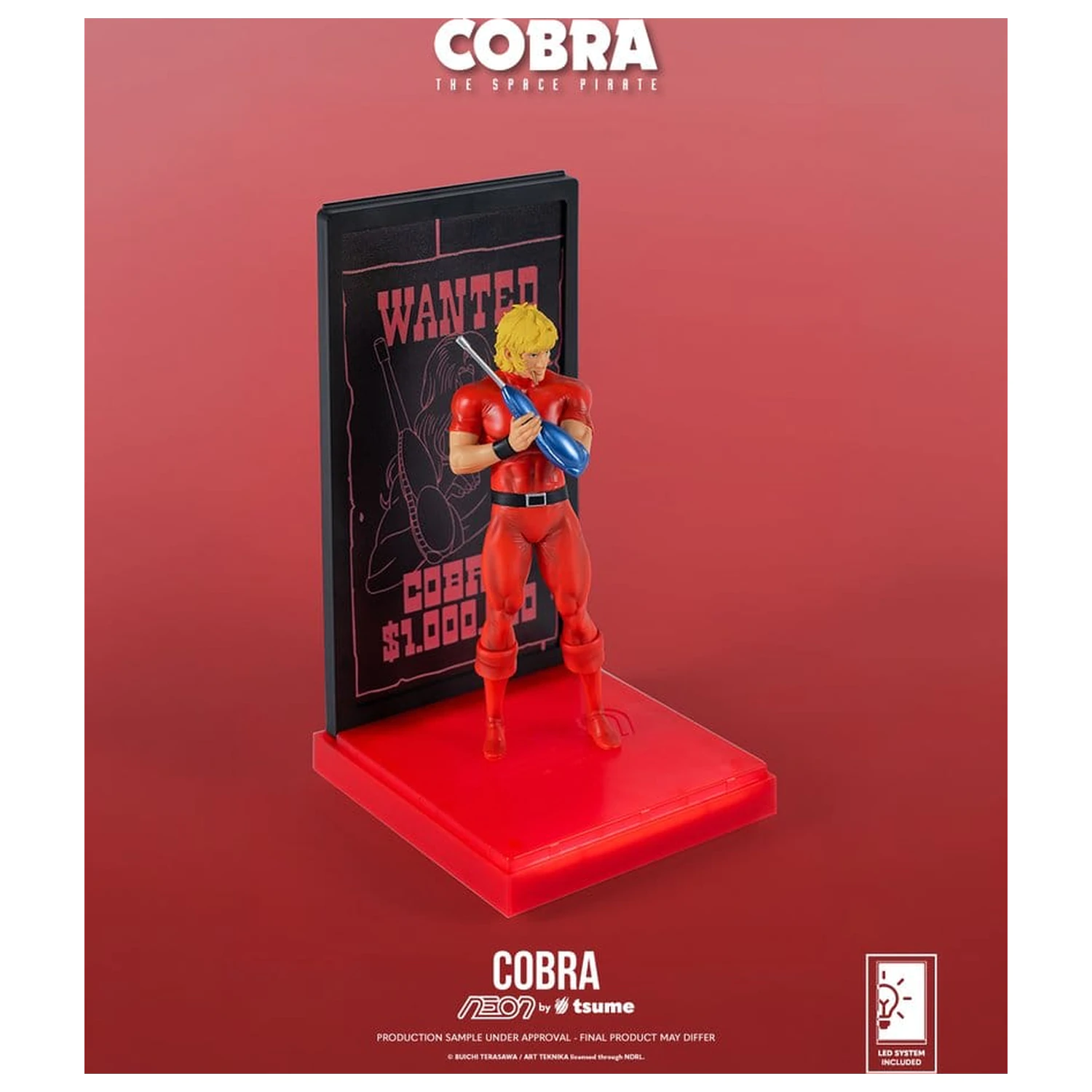 Cobra Neon Figure 1/9 Cobra The Space Pirate 20 cm product photo