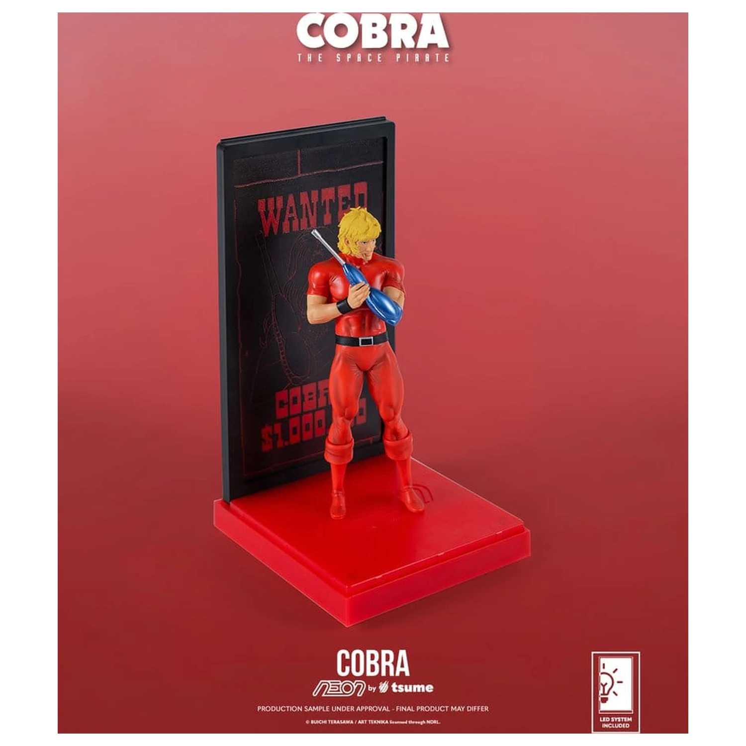 Cobra Neon Figure 1/9 Cobra The Space Pirate 20 cm product photo