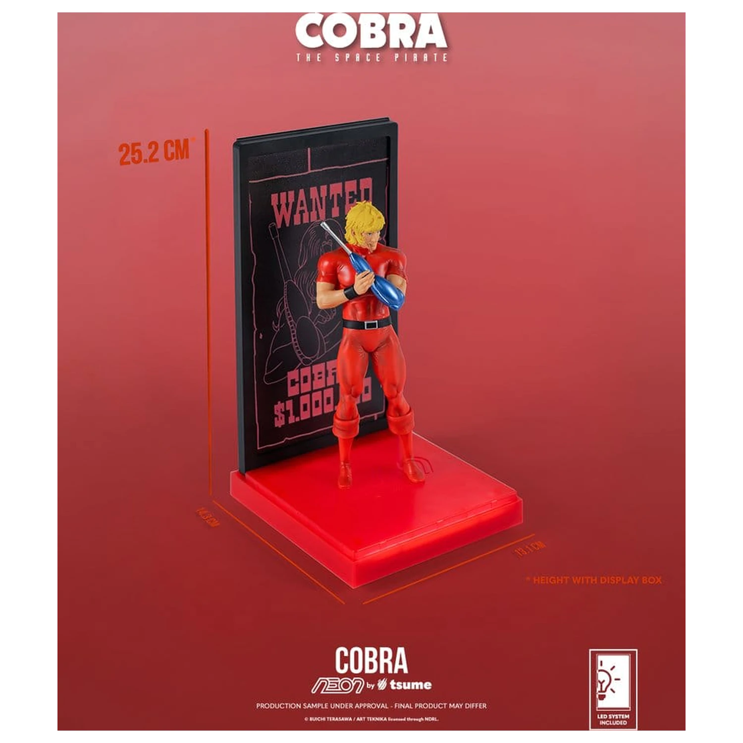 Cobra Neon Figure 1/9 Cobra The Space Pirate 20 cm product photo