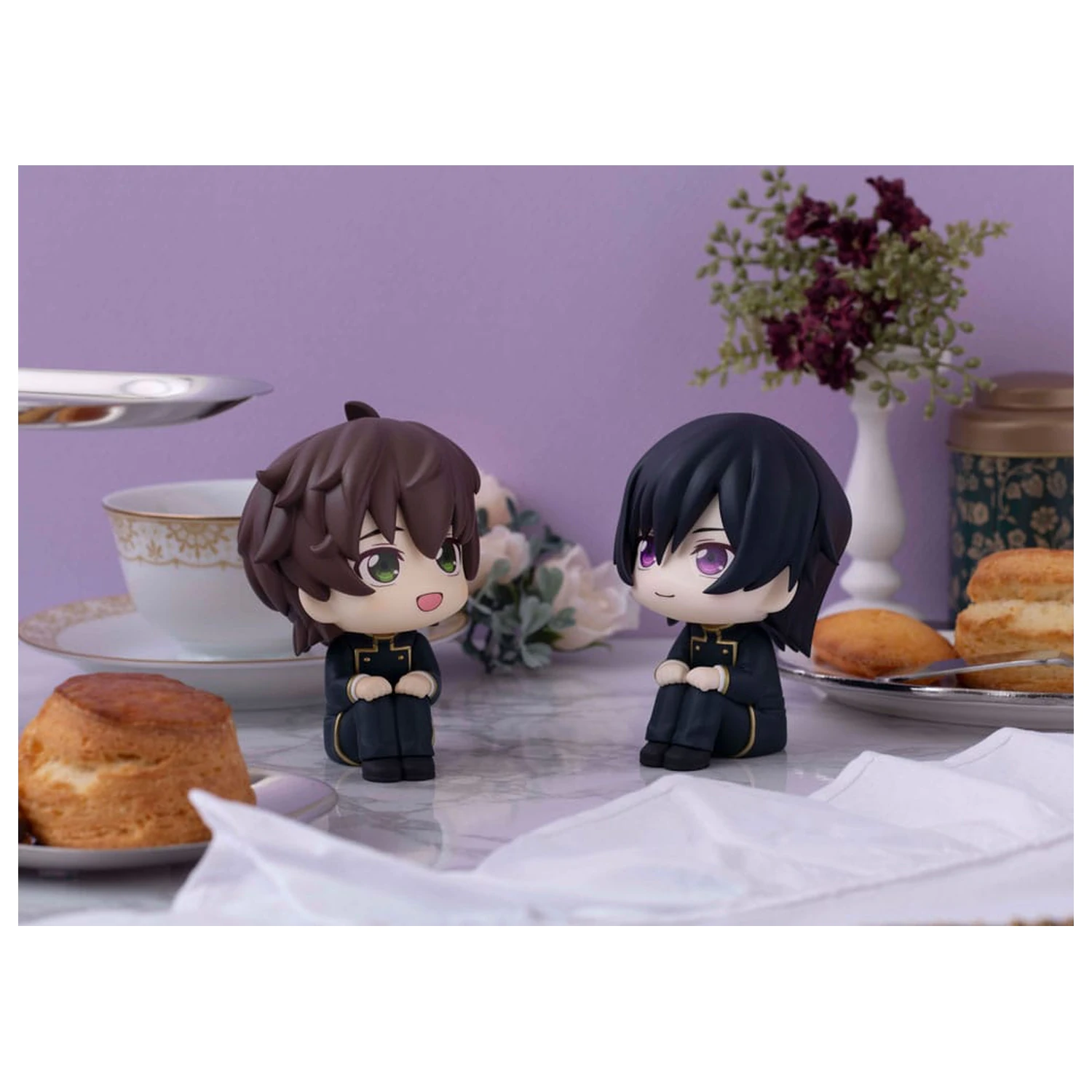 Code Geass Lelouch of the Rebellion Look Up PVC Statues Lelouch Lamperouge & Suzaku Kururugi Set (with gift) 11 cm      product photo