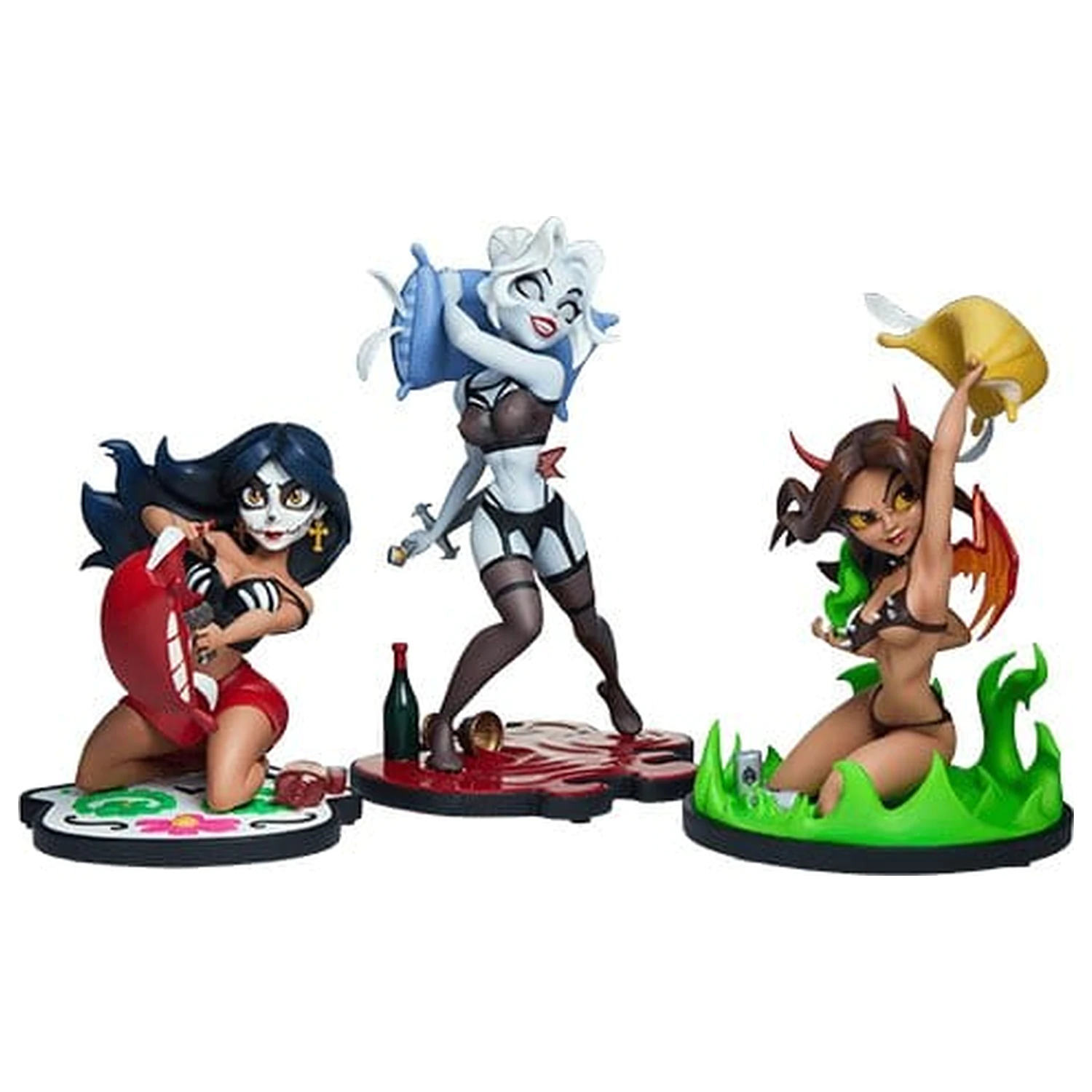 Coffin Comics Designer Statues Set Sleepover In Hell product photo