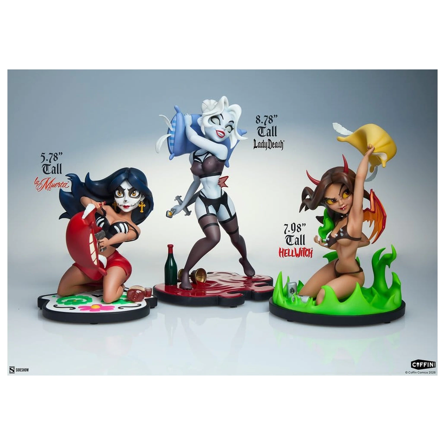 Coffin Comics Designer Statues Set Sleepover In Hell product photo