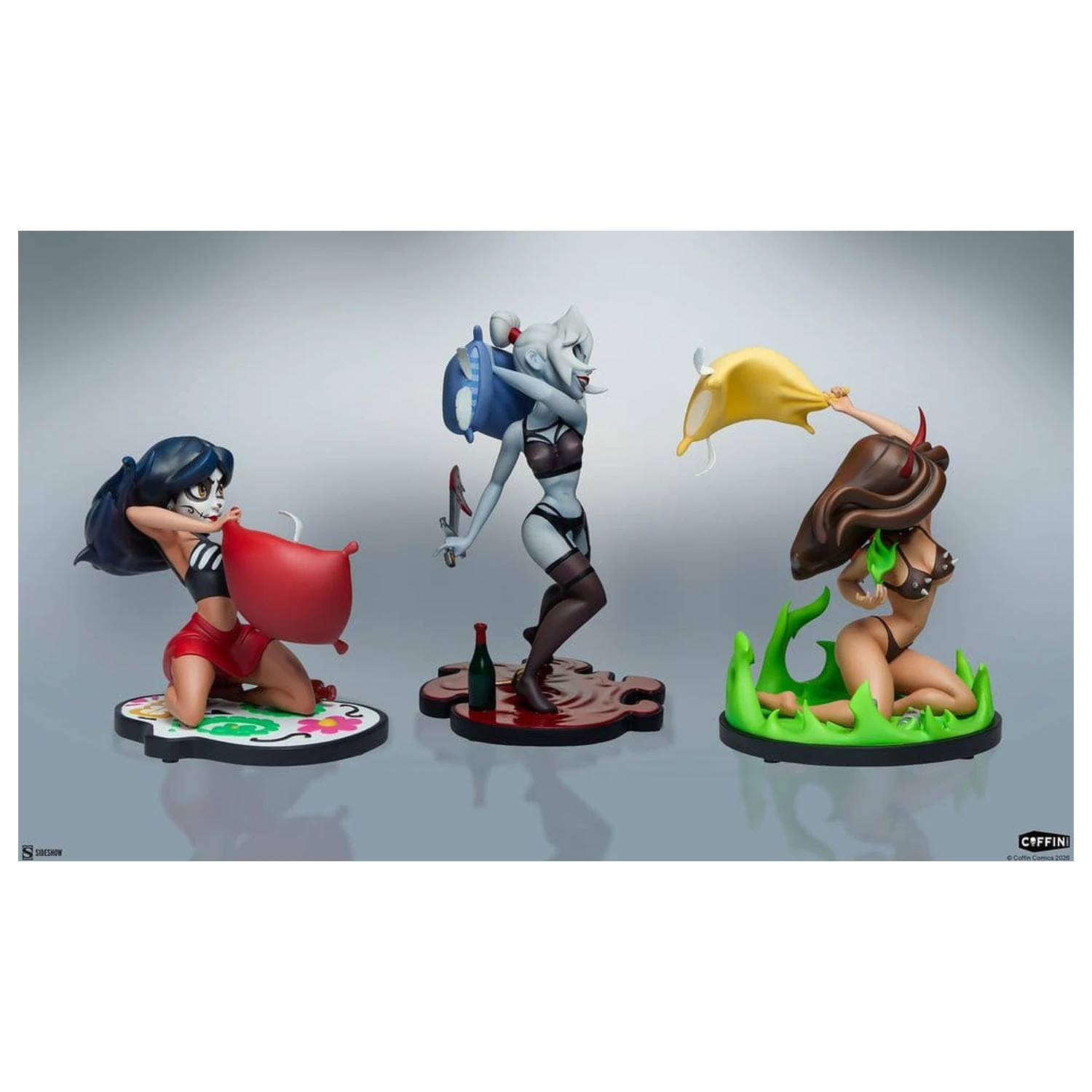 Coffin Comics Designer Statues Set Sleepover In Hell product photo