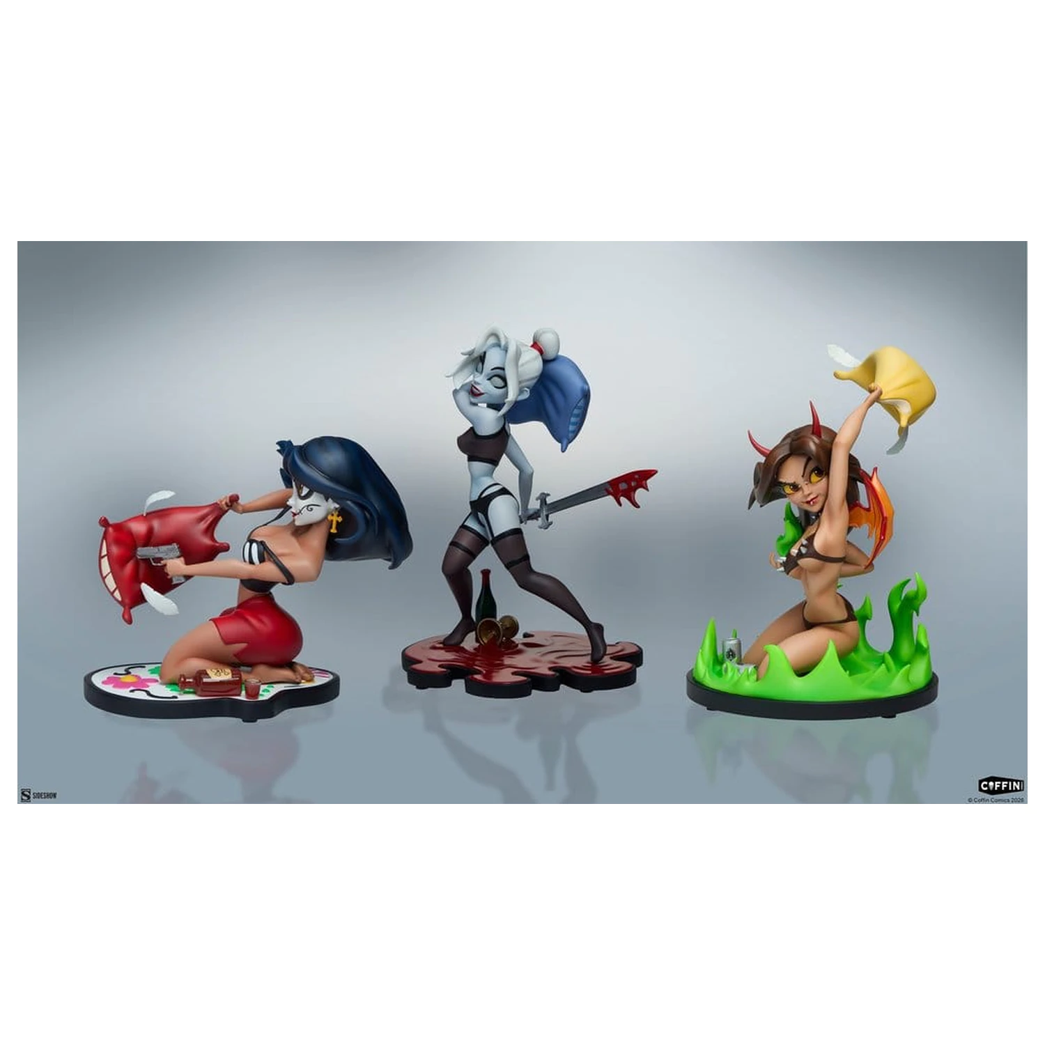 Coffin Comics Designer Statues Set Sleepover In Hell product photo