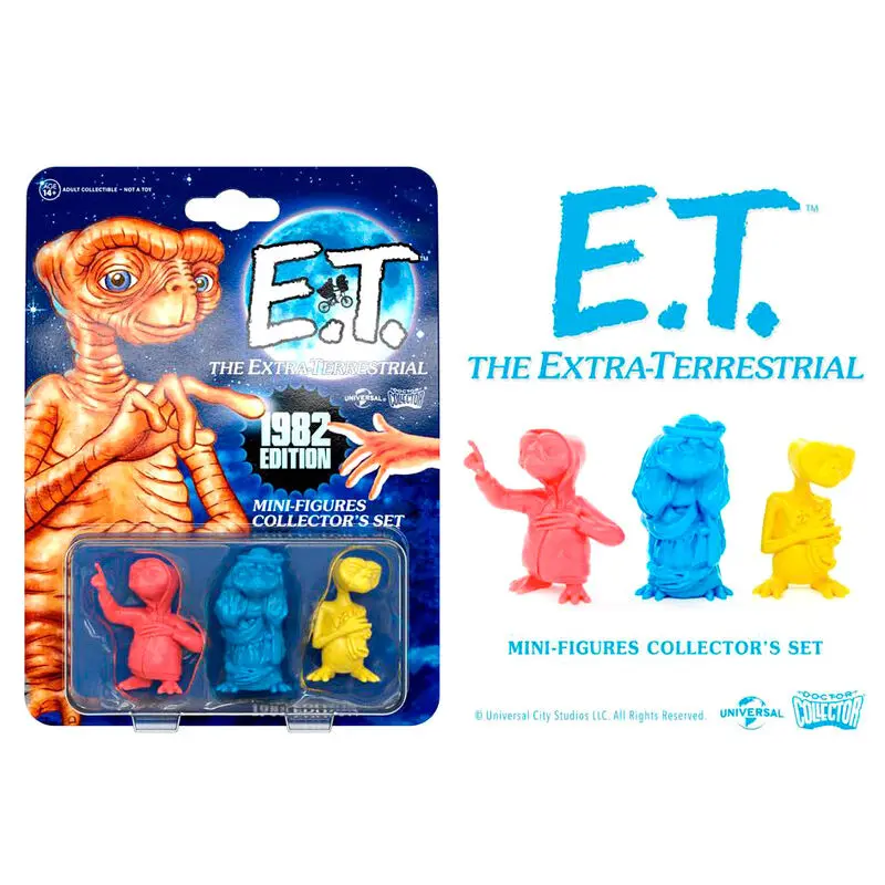 E.T. the Extra-Terrestrial Collector's Set Mini Figures 3-Pack 1982 Edition 5 cm product photo