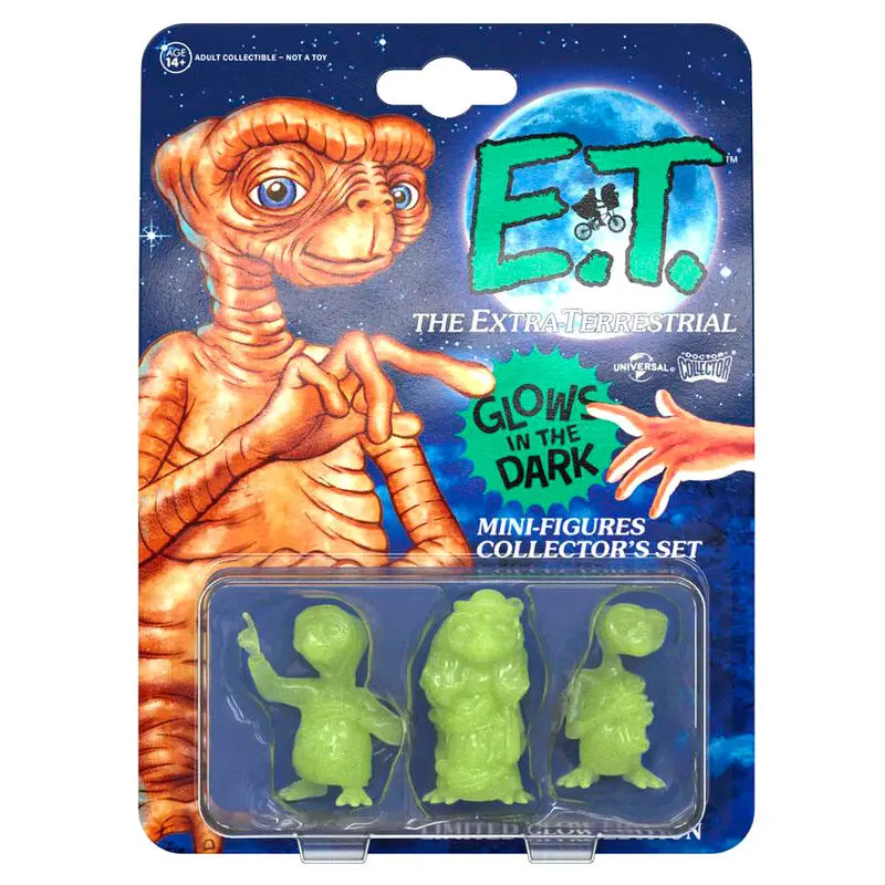 E.T. the Extra-Terrestrial Collector's Set Mini Figures 3-Pack Glowing Edition 5 cm product photo