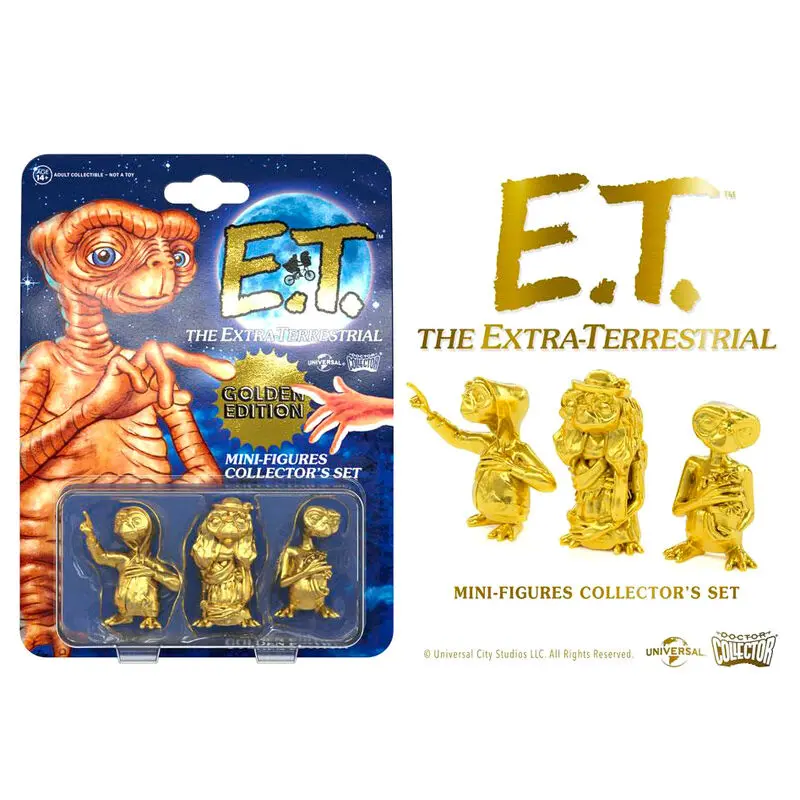 E.T. the Extra-Terrestrial Collector's Set Mini Figures 3-Pack Golden Edition 5 cm product photo