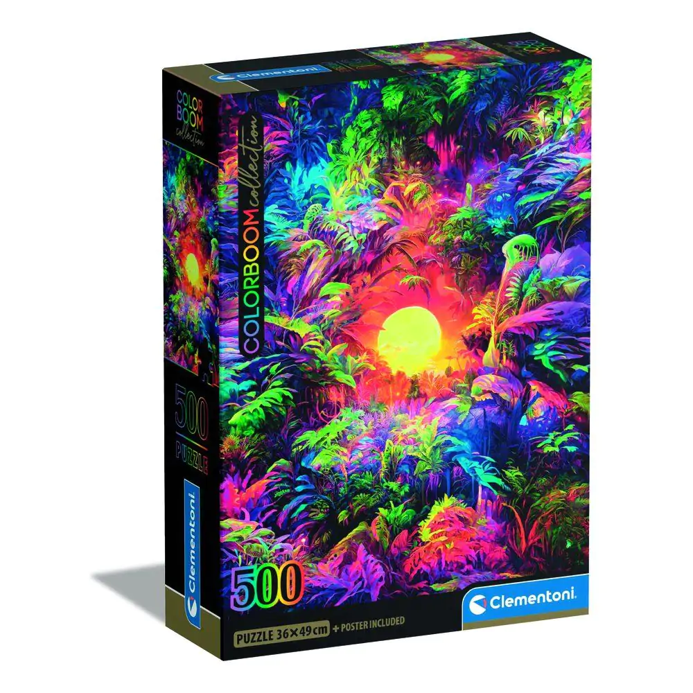 Color Boom Psychedelic Jungle Sunrise puzzle 500pcs product photo