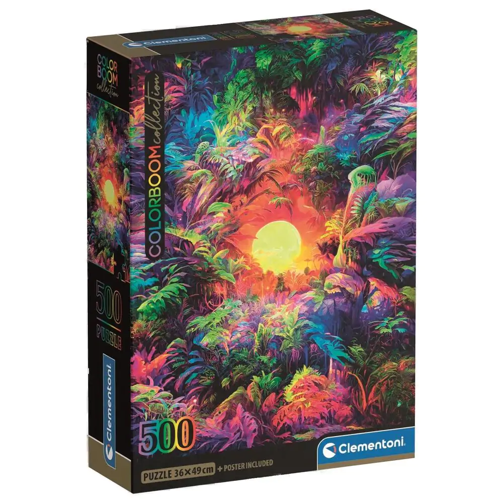Color Boom Psychedelic Jungle Sunrise puzzle 500pcs product photo
