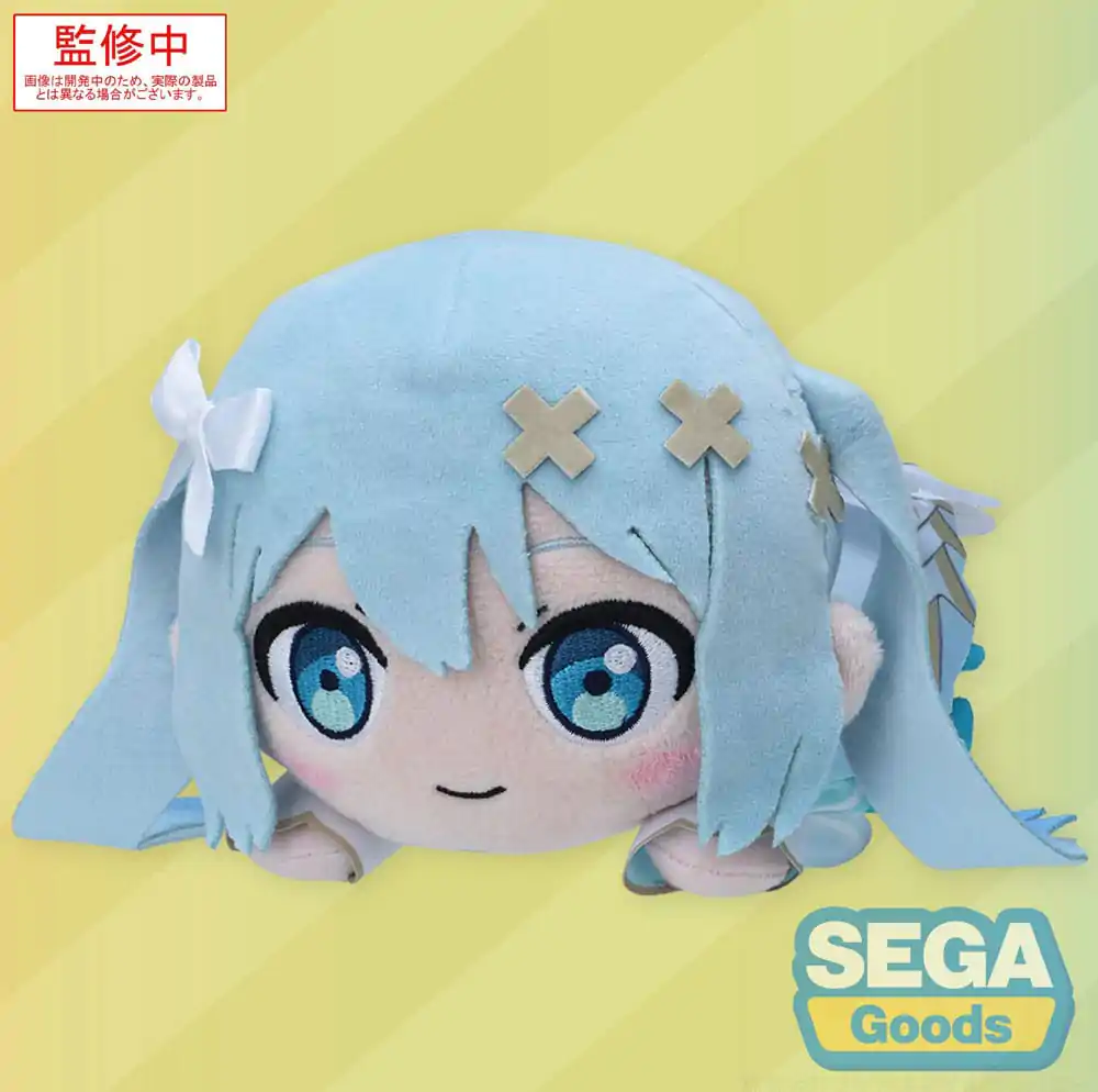 COLORFUL STAGE! The Movie: A Miku Who Can&#039;t Sing Nesoberi Lay-Down Plush Figure Hatsune Miku Unshuttered Sekai 16 cm product photo