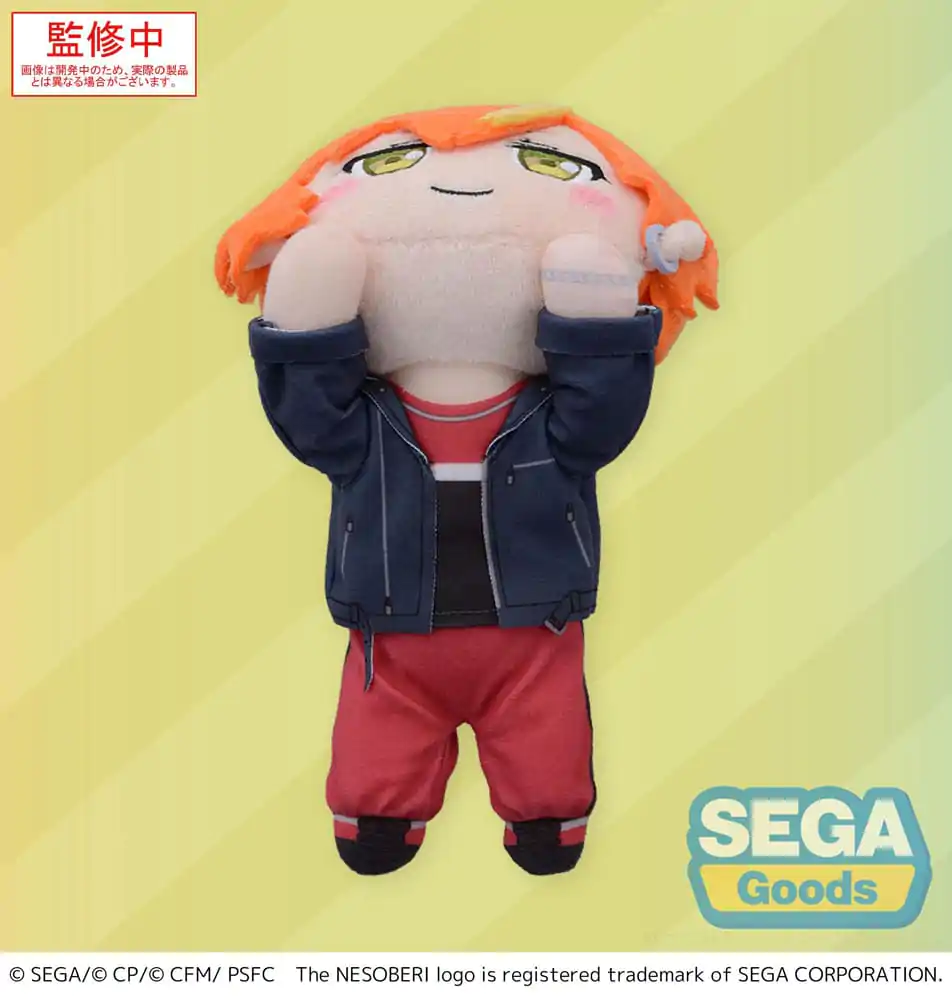 COLORFUL STAGE! The Movie: A Miku Who Can&#039;t Sing Nesoberi Lay-Down Plush Figure Shinonome Akito 16 cm product photo