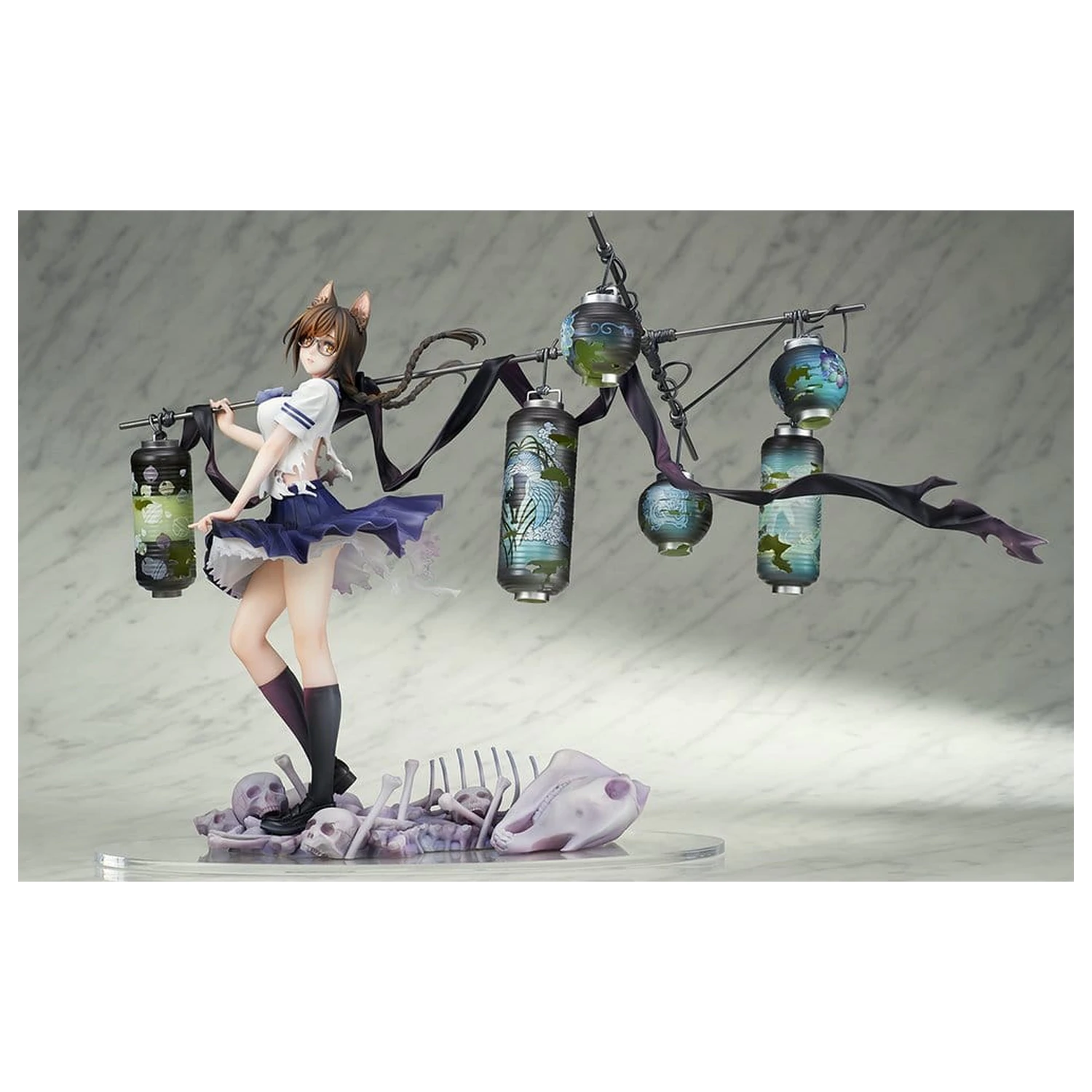 Comics Bakemonogatari PVC Figure 1/7 Tsubasa Hanekawa 26 cm product photo