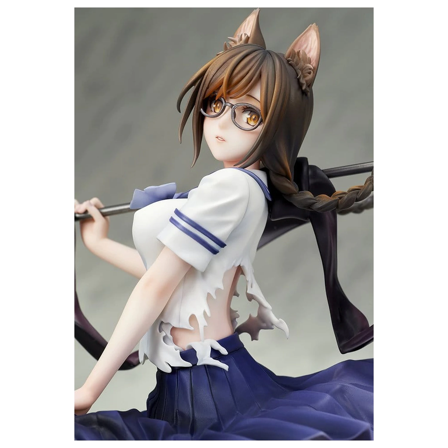 Comics Bakemonogatari PVC Figure 1/7 Tsubasa Hanekawa 26 cm product photo
