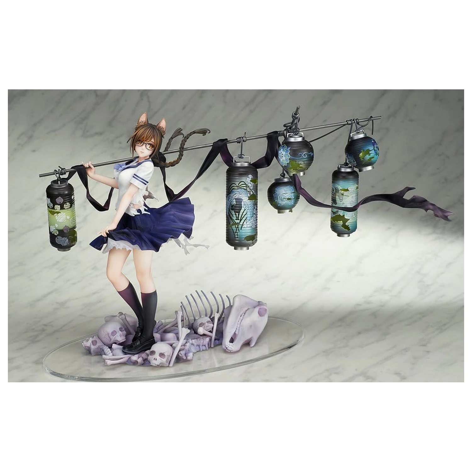 Comics Bakemonogatari PVC Figure 1/7 Tsubasa Hanekawa 26 cm product photo