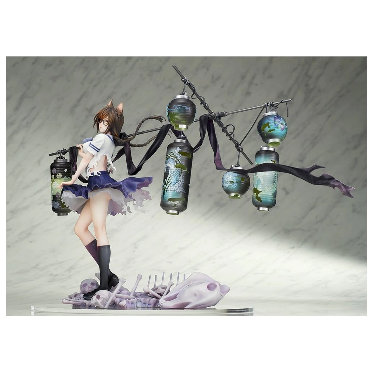Comics Bakemonogatari PVC Figure 1/7 Tsubasa Hanekawa 26 cm product photo