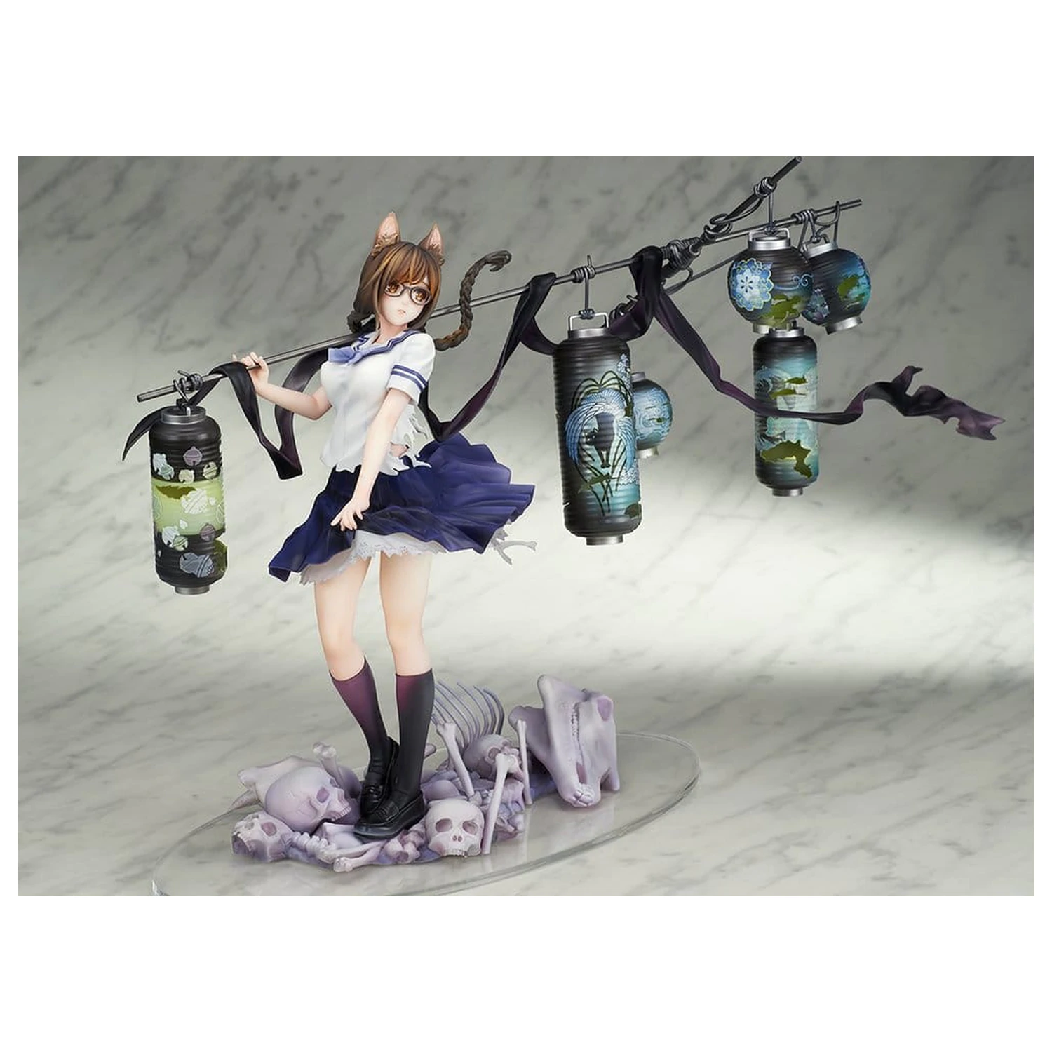 Comics Bakemonogatari PVC Figure 1/7 Tsubasa Hanekawa 26 cm product photo