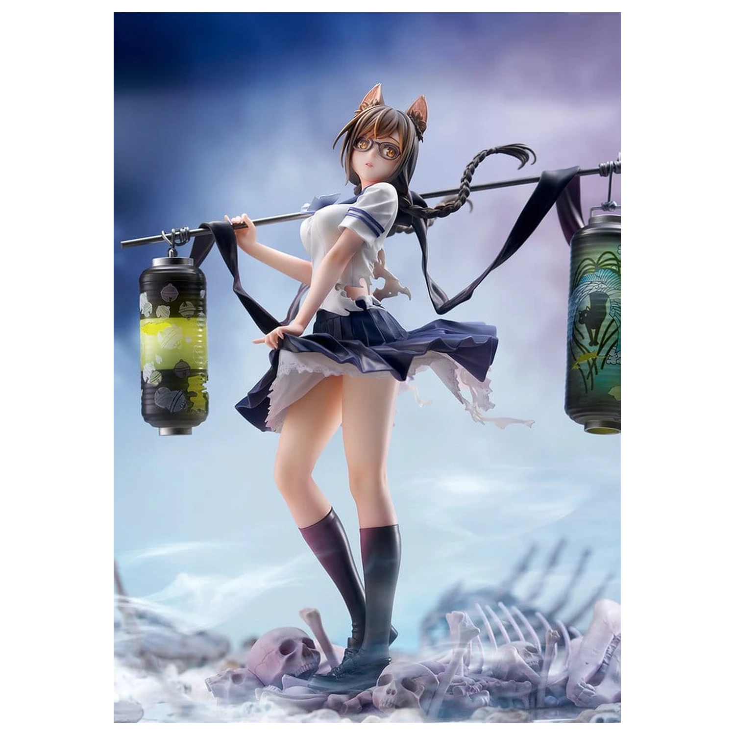 Comics Bakemonogatari PVC Figure 1/7 Tsubasa Hanekawa 26 cm product photo