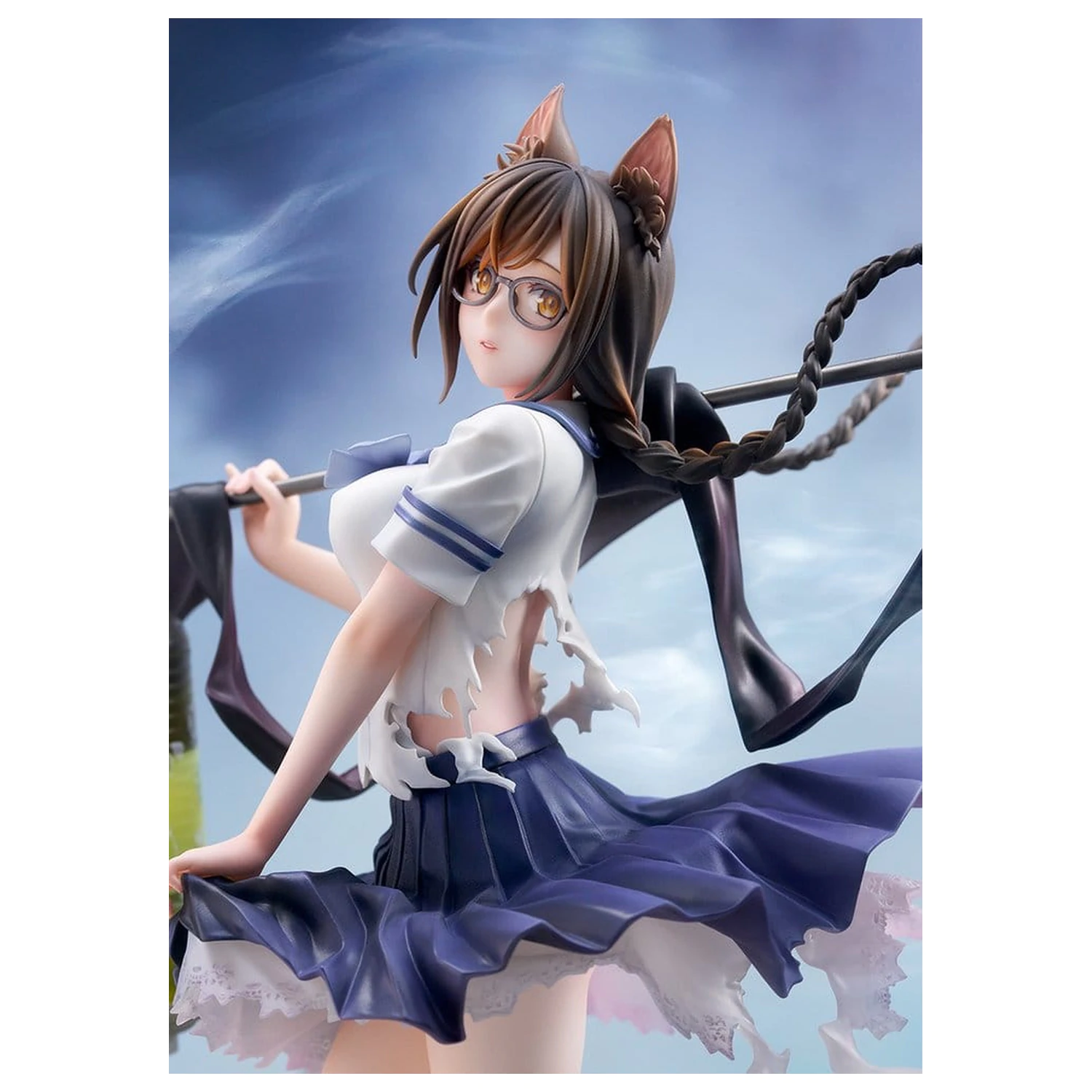 Comics Bakemonogatari PVC Figure 1/7 Tsubasa Hanekawa 26 cm product photo