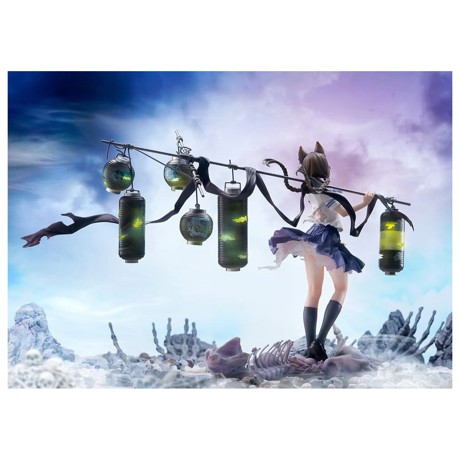 Comics Bakemonogatari PVC Figure 1/7 Tsubasa Hanekawa 26 cm product photo