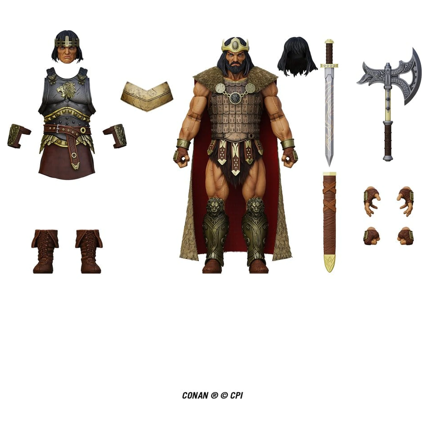 Conan Epic H.A.C.K.S. Action Figure 1/12 King Conan: Ruler of Aquilonia product photo
