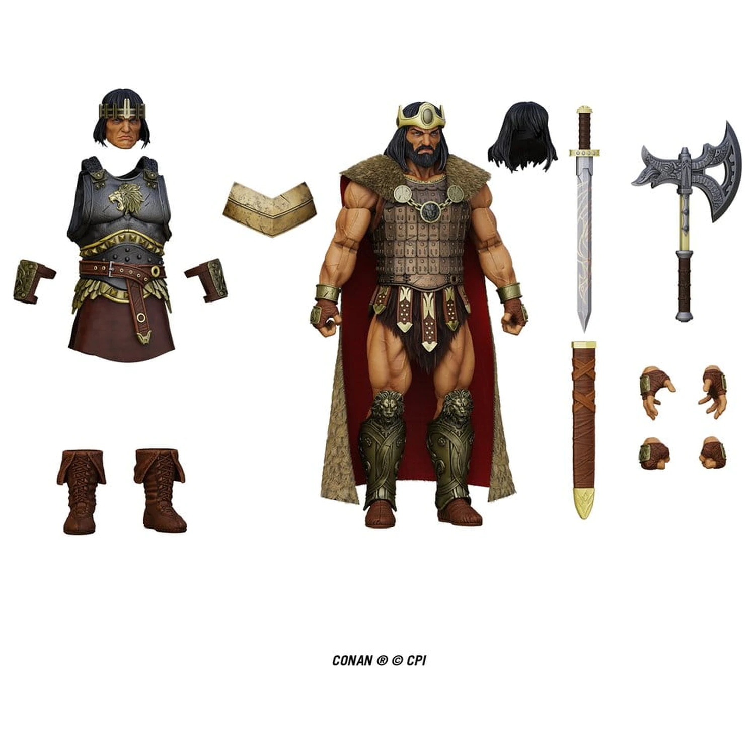Conan Epic H.A.C.K.S. Action Figure 1/12 King Conan: Ruler of Aquilonia product photo