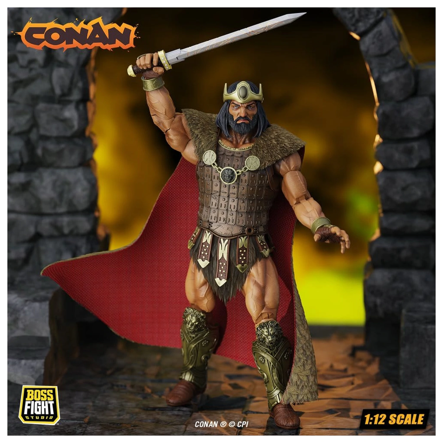 Conan Epic H.A.C.K.S. Action Figure 1/12 King Conan: Ruler of Aquilonia product photo
