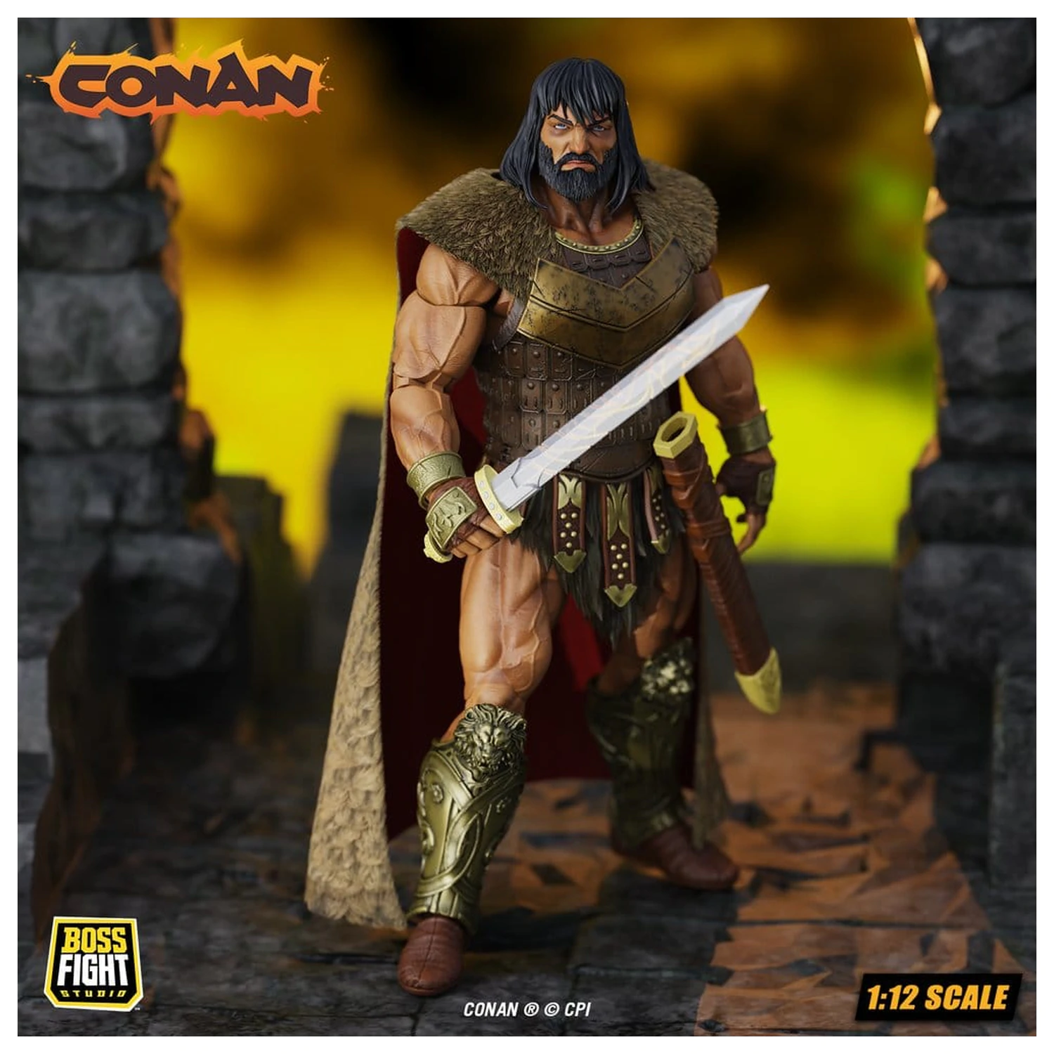 Conan Epic H.A.C.K.S. Action Figure 1/12 King Conan: Ruler of Aquilonia product photo