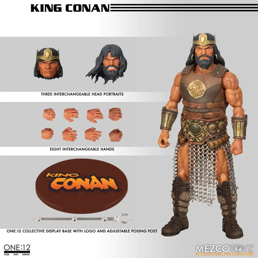 Conan the Barbarian Action Figure 1/12 King Conan 17 cm termékfotó