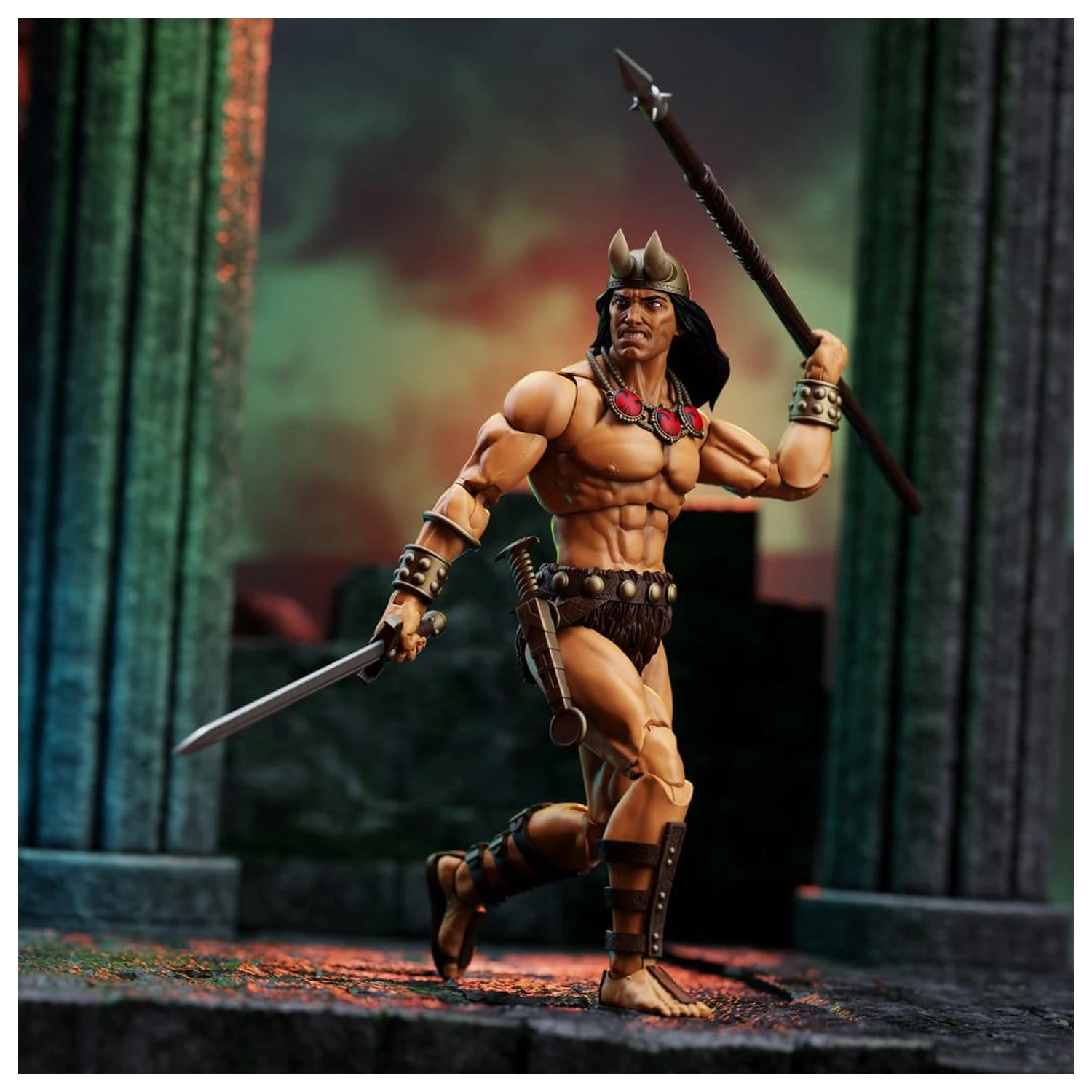 Conan the Barbarian Epic H.A.C.K.S. Action Figures The Tower of the Elephant Set: Young Conan and Yag Kosha product photo