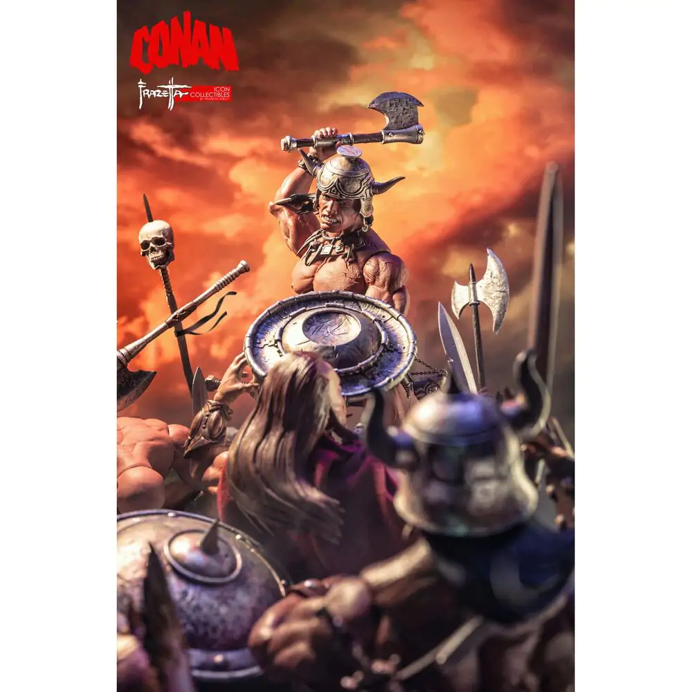 Conan the Barbarian Frazetta Icon figure 17cm product photo