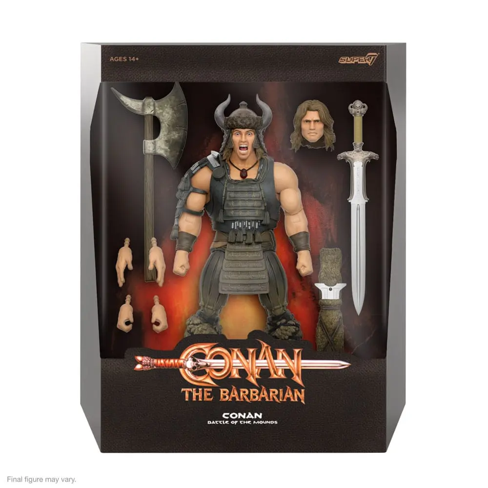 Conan the Barbarian Ultimates Action Figure Conan (Battle of the  Mounds) 18 cm termékfotó