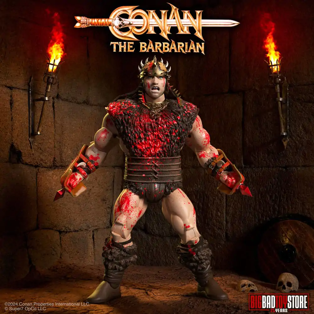 Conan the Barbarian Ultimates Action Figure Conan Blood Soaked Pit Fighter 18 cm product photo