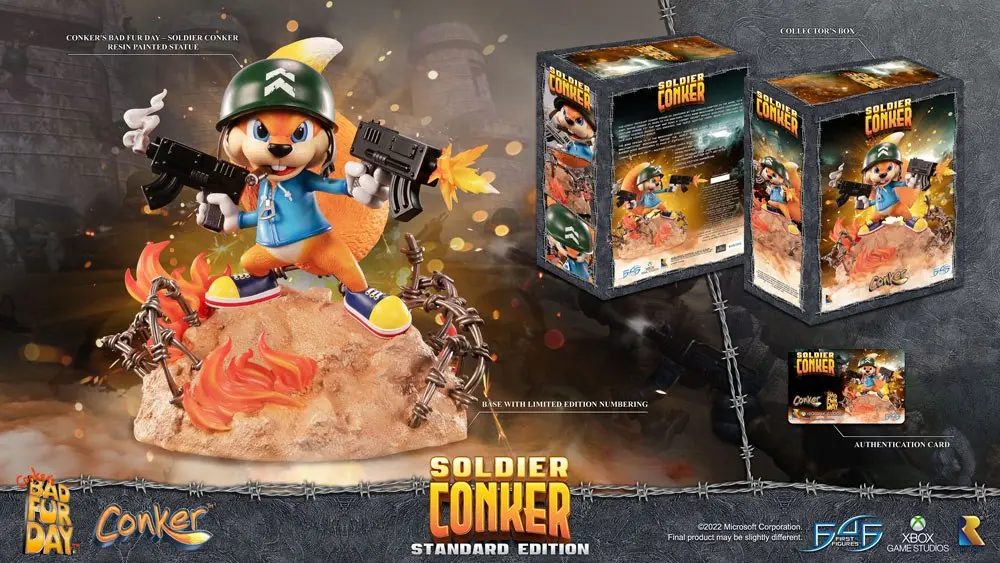 Conker: Conker's Bad Fur Day Statue Soldier Conker 33 cm product photo