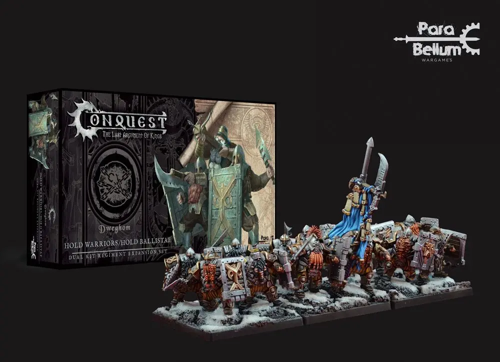 Conquest: The Last Argument of Kings Miniatures 12-Pack Dweghom: Hold Warriors - Hold Ballistae product photo