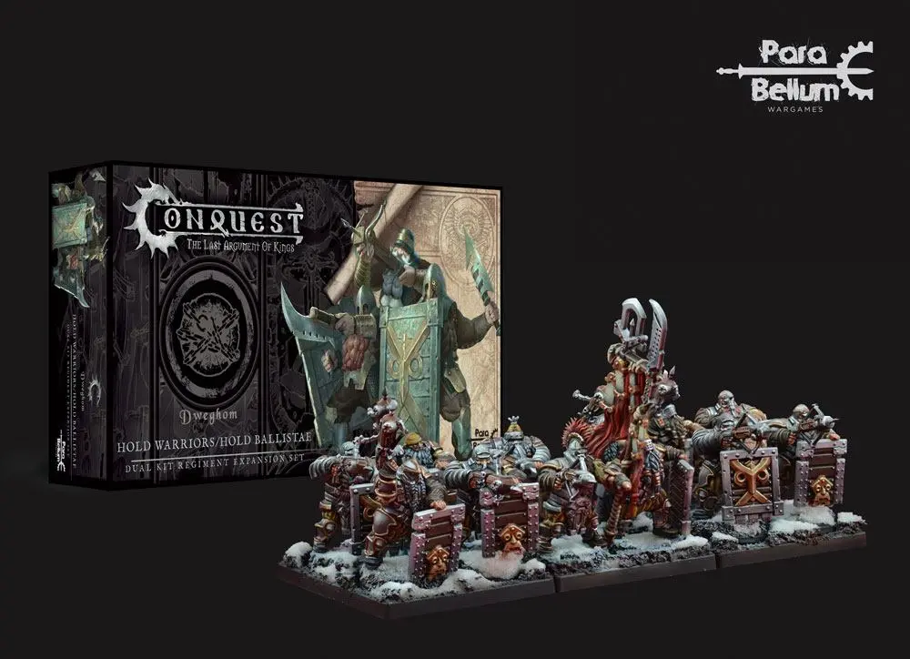 Conquest: The Last Argument of Kings Miniatures 12-Pack Dweghom: Hold Warriors - Hold Ballistae product photo