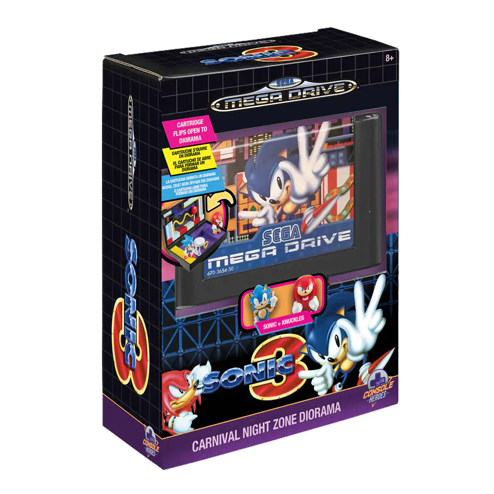 Console Heroes Sonic The Hedgehog 3 Mega Drive diorama product photo