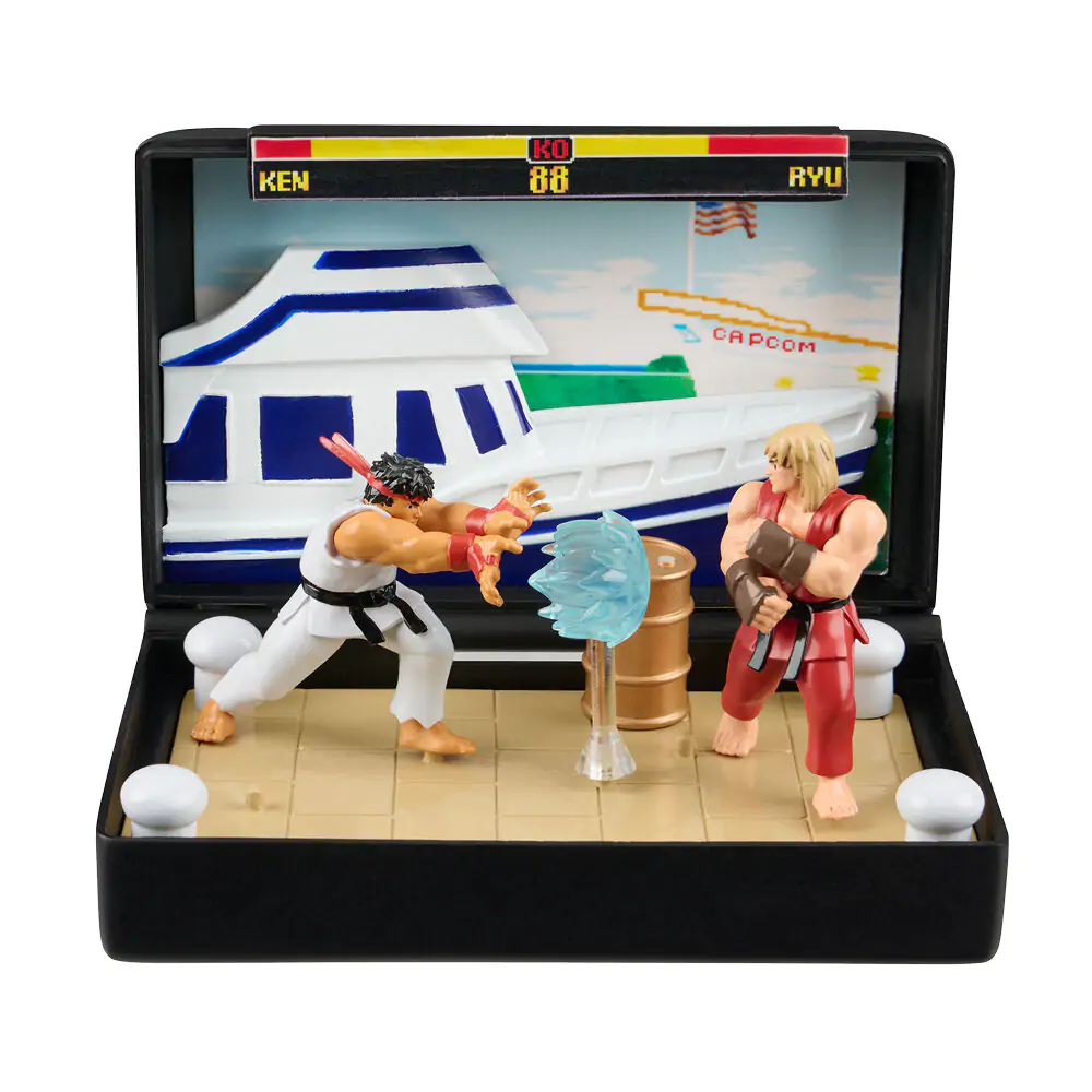 Console Heroes Street Figther Mega Drive diorama product photo