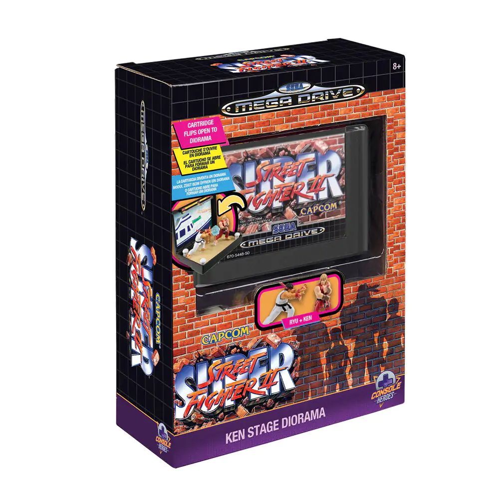 Console Heroes Street Figther Mega Drive diorama product photo
