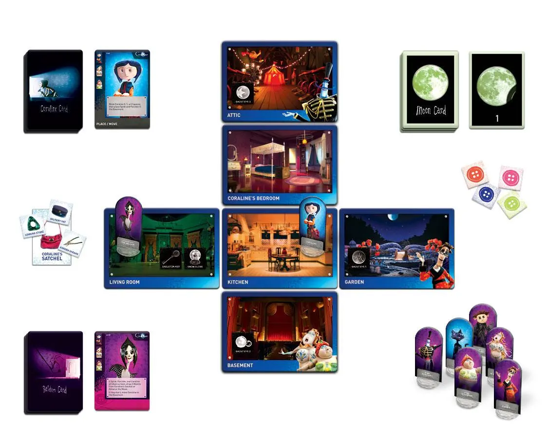 Coraline: Beware the Other Mother Cooperative Card Game *English Version* product photo