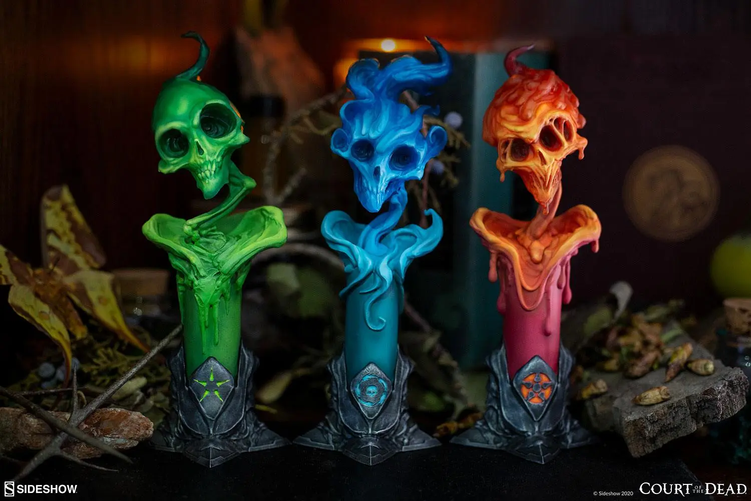 Court of the Dead Court Statue 3-Pack The Lighter Side of Darkness: Faction Candle 18 cm product photo