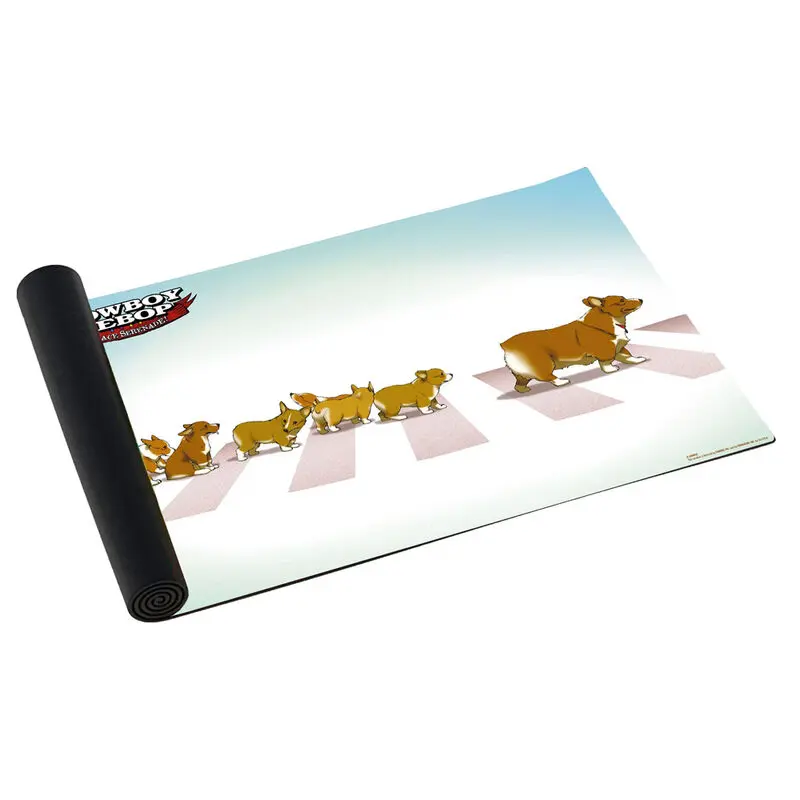 Cowboy Bebop Ein and Family gaming desk mat product photo