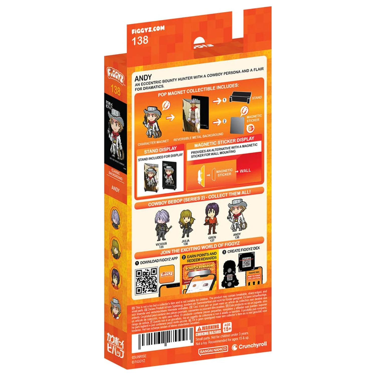 Cowboy Bebop FiGGYZ Magnet Collectible Andy 11 cm product photo
