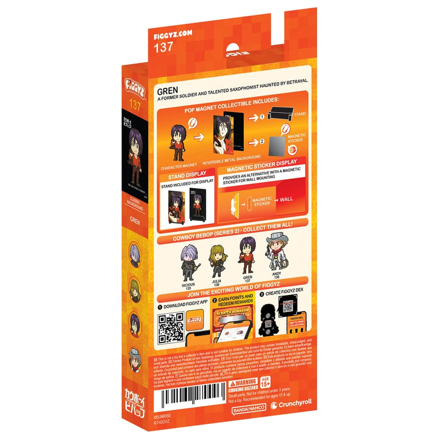 Cowboy Bebop FiGGYZ Magnet Collectible Gren 11 cm product photo