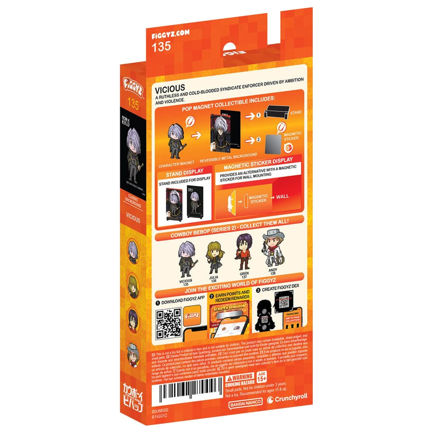 Cowboy Bebop FiGGYZ Magnet Collectible Vicious 11 cm product photo