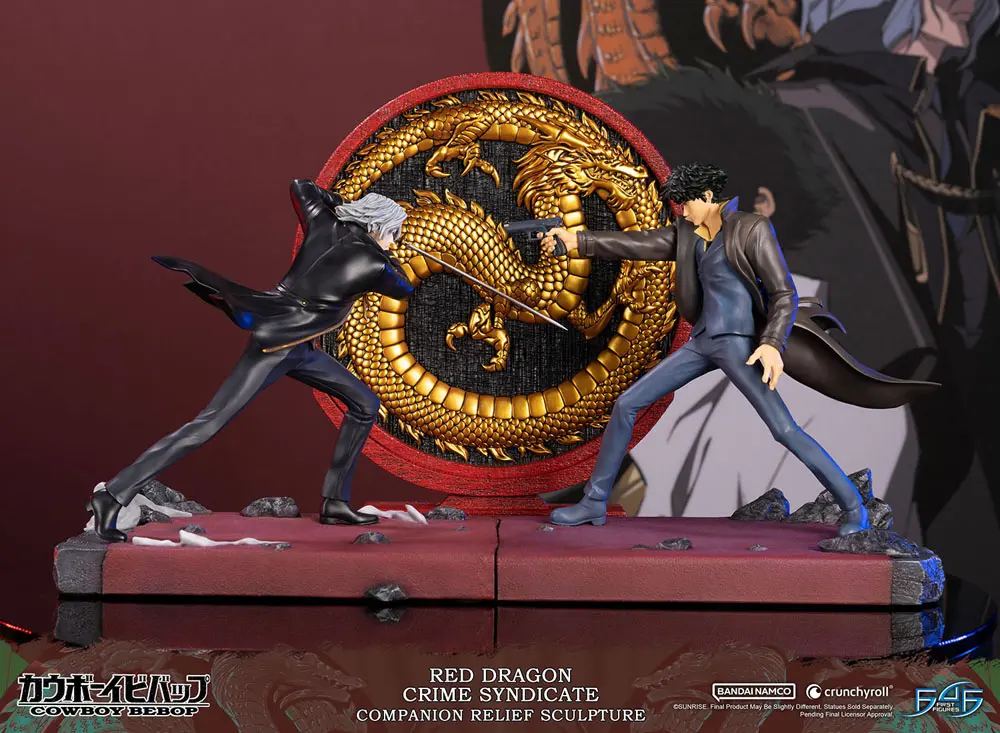 Cowboy Bebop Sculpture Red Dragon Crime Syndicate Companion Relief 35 cm termékfotó