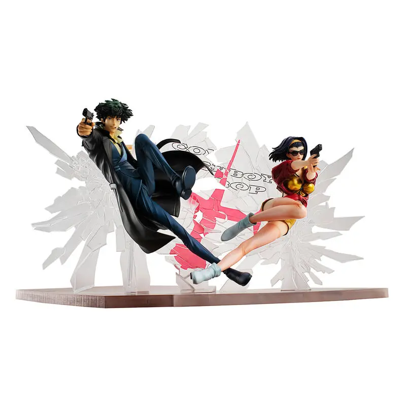 Cowboy Bebop PVC Statues 1/8 Spike Spiegel &amp; Faye Valentine 1st GIG 20 cm product photo