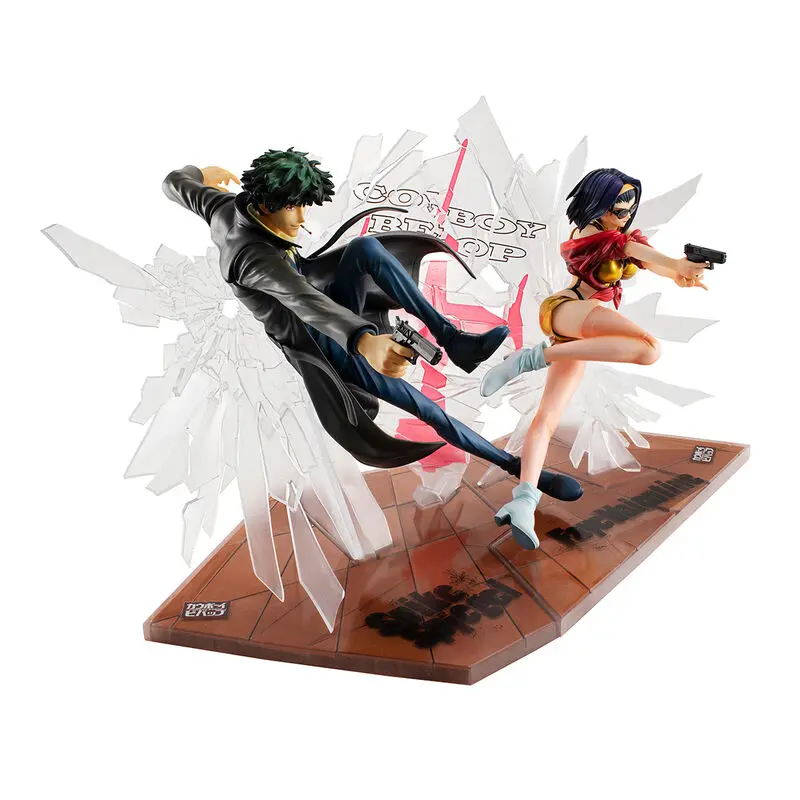 Cowboy Bebop PVC Statues 1/8 Spike Spiegel &amp; Faye Valentine 1st GIG 20 cm product photo